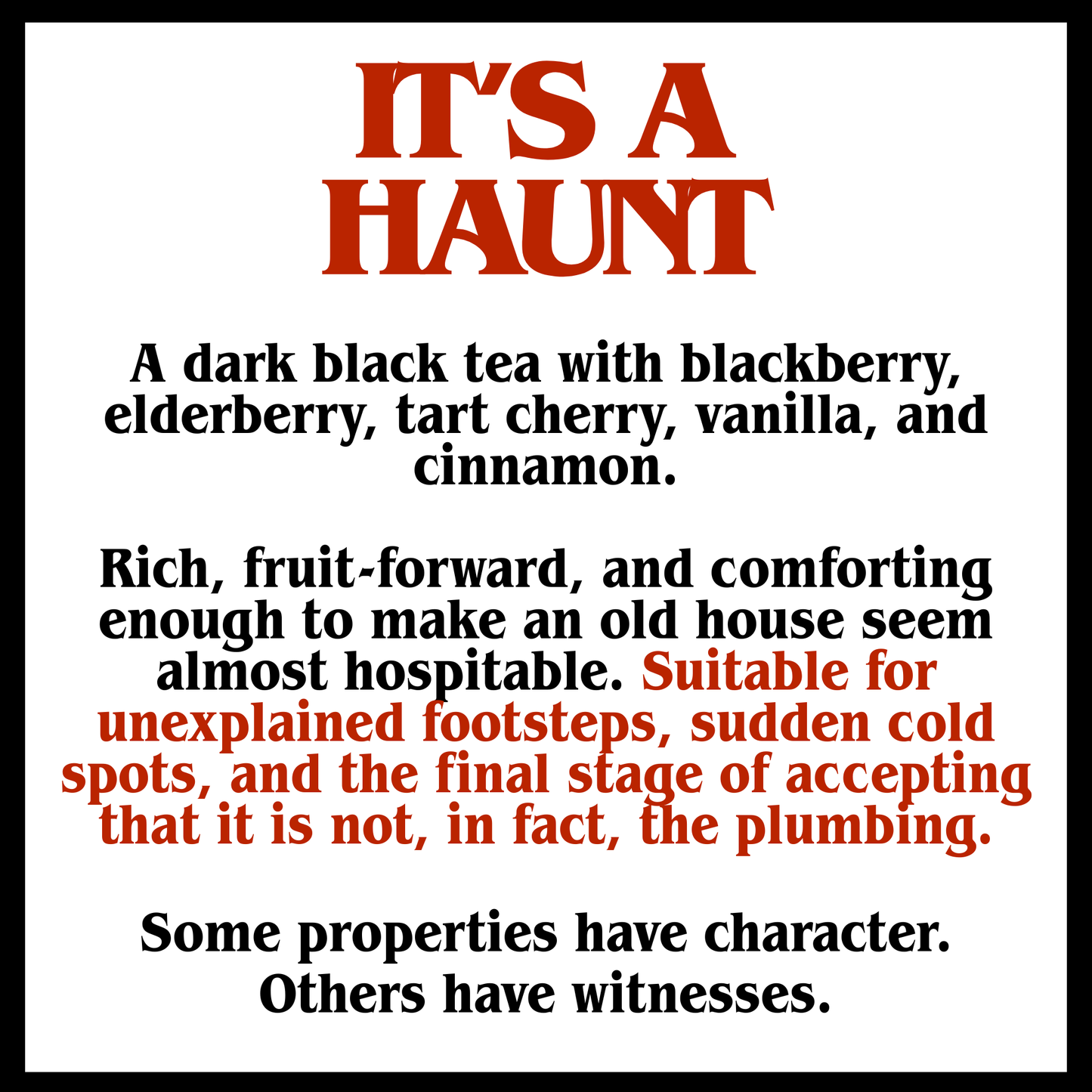 Steep Waters Five Tea Sampler, Haunted Coastal Tea Collection, Horror TV Fan Gift (Herbal Tea Sampler Set/Gift Set/5 teas)