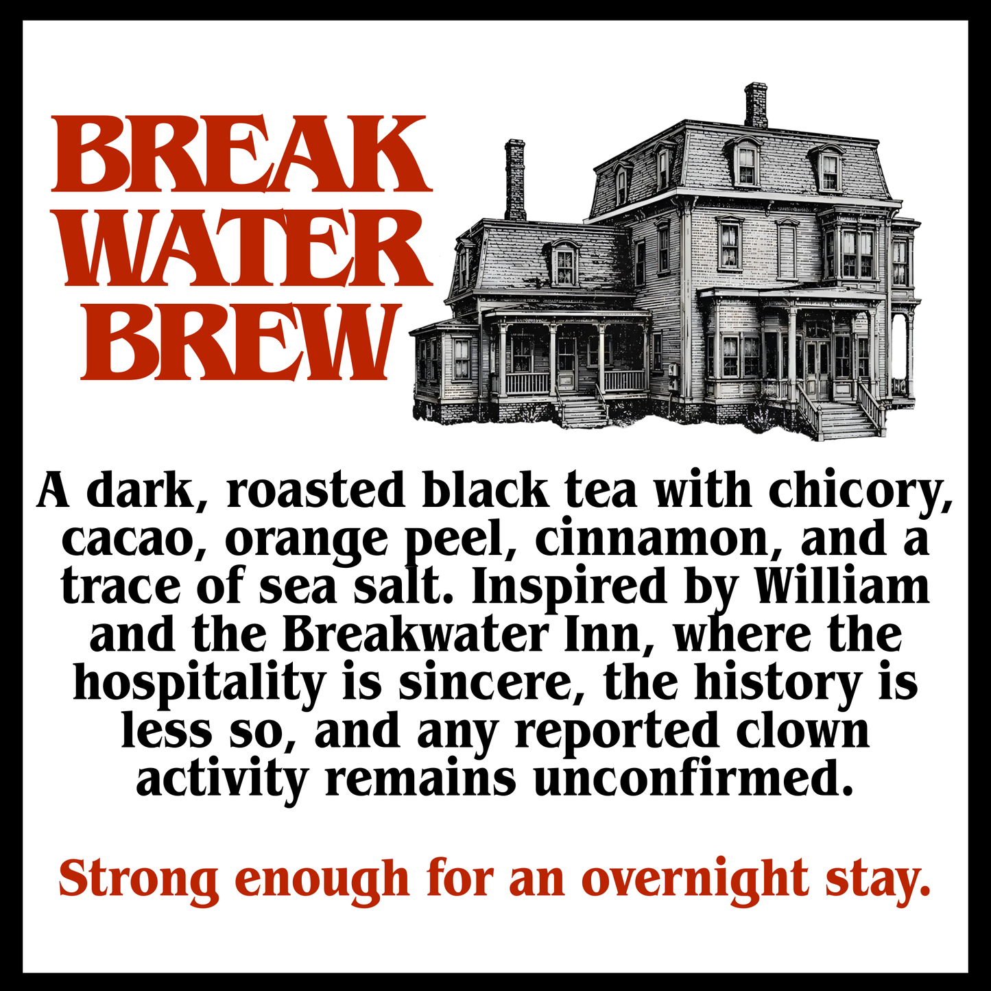 Steep Waters Five Tea Sampler, Haunted Coastal Tea Collection, Horror TV Fan Gift (Herbal Tea Sampler Set/Gift Set/5 teas)