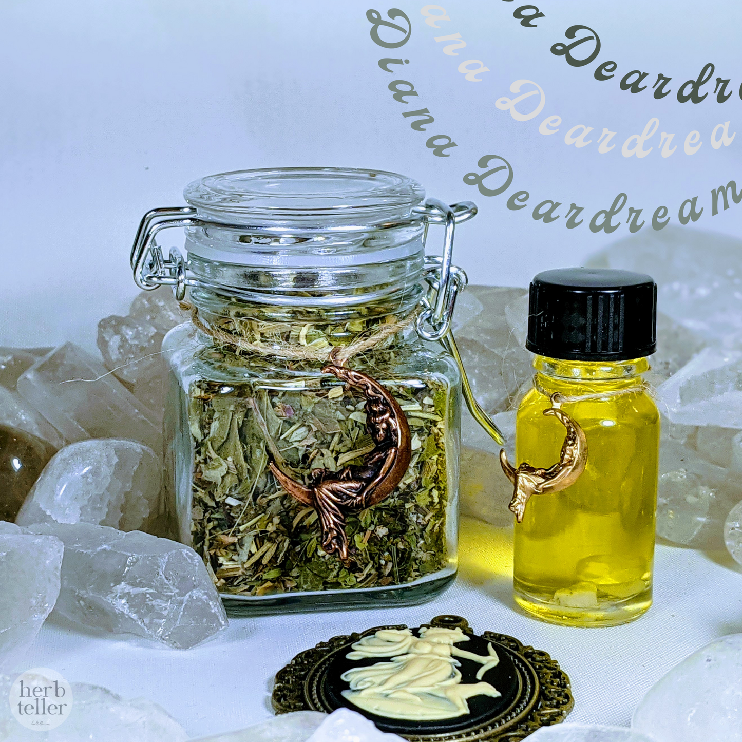 Diana Deardream (Tea/Oil/Journal/Cameo) Ritual Set