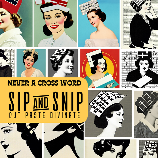Sip&Snip Collage Kit (Digital/Printables) | Never a Cross Word