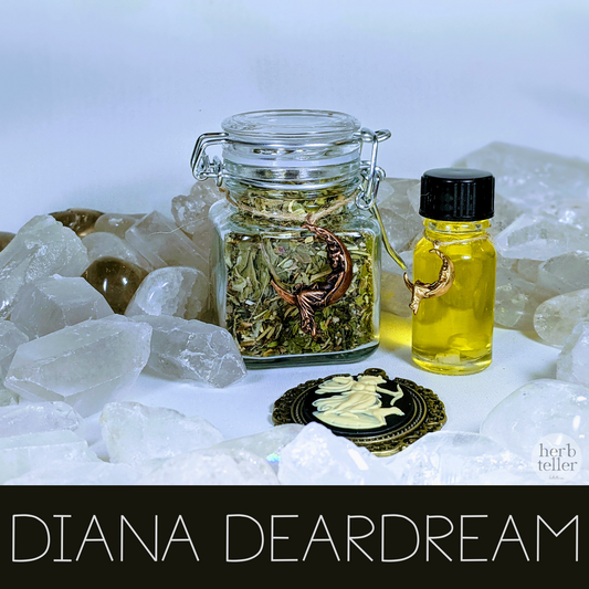 Diana Deardream (Tea/Oil/Journal/Cameo) Ritual Set