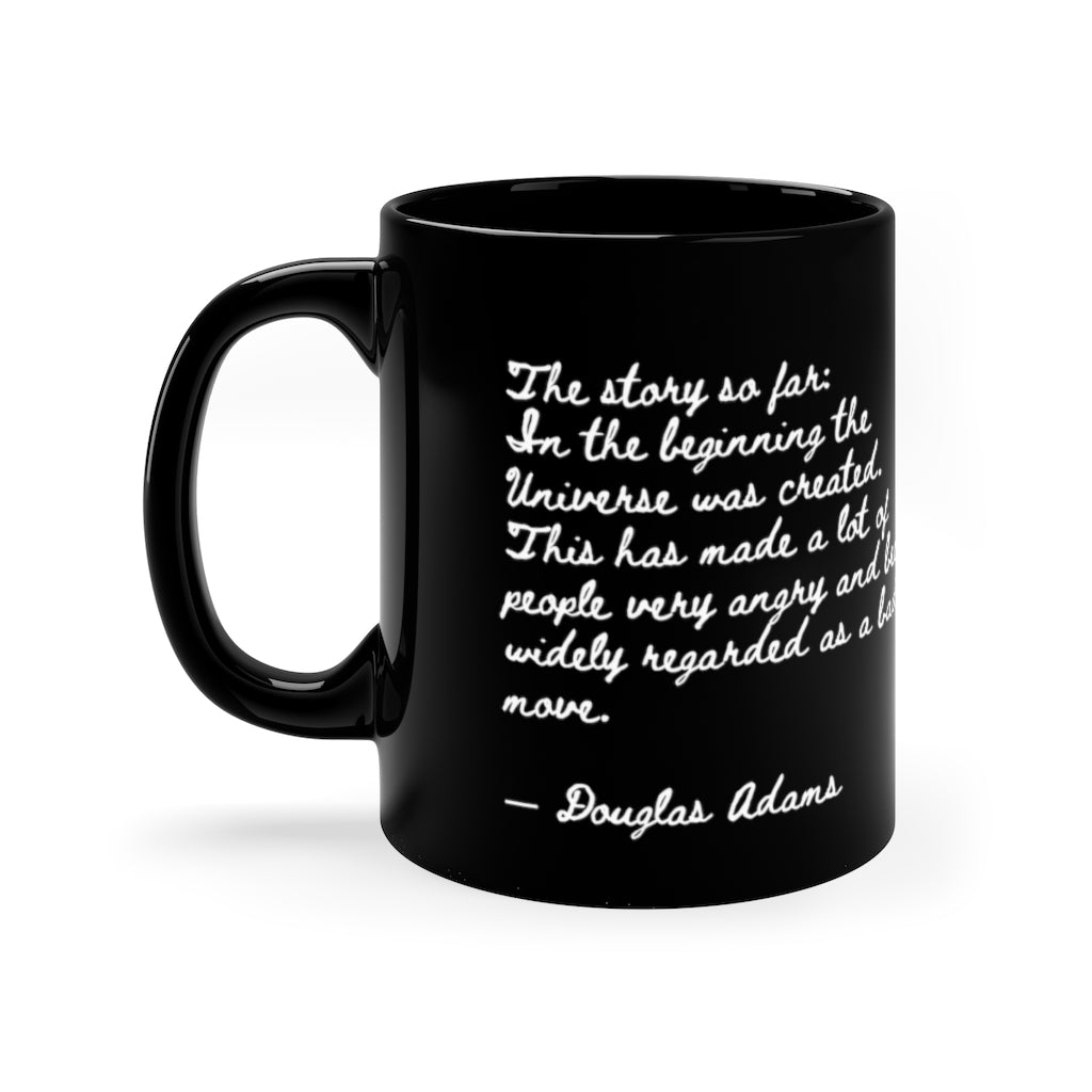 Hitchhikers Guide to the Galaxy Black Mug