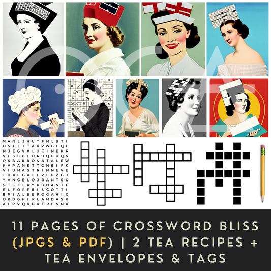 Sip&Snip Collage Kit (Digital/Printables) | Never a Cross Word