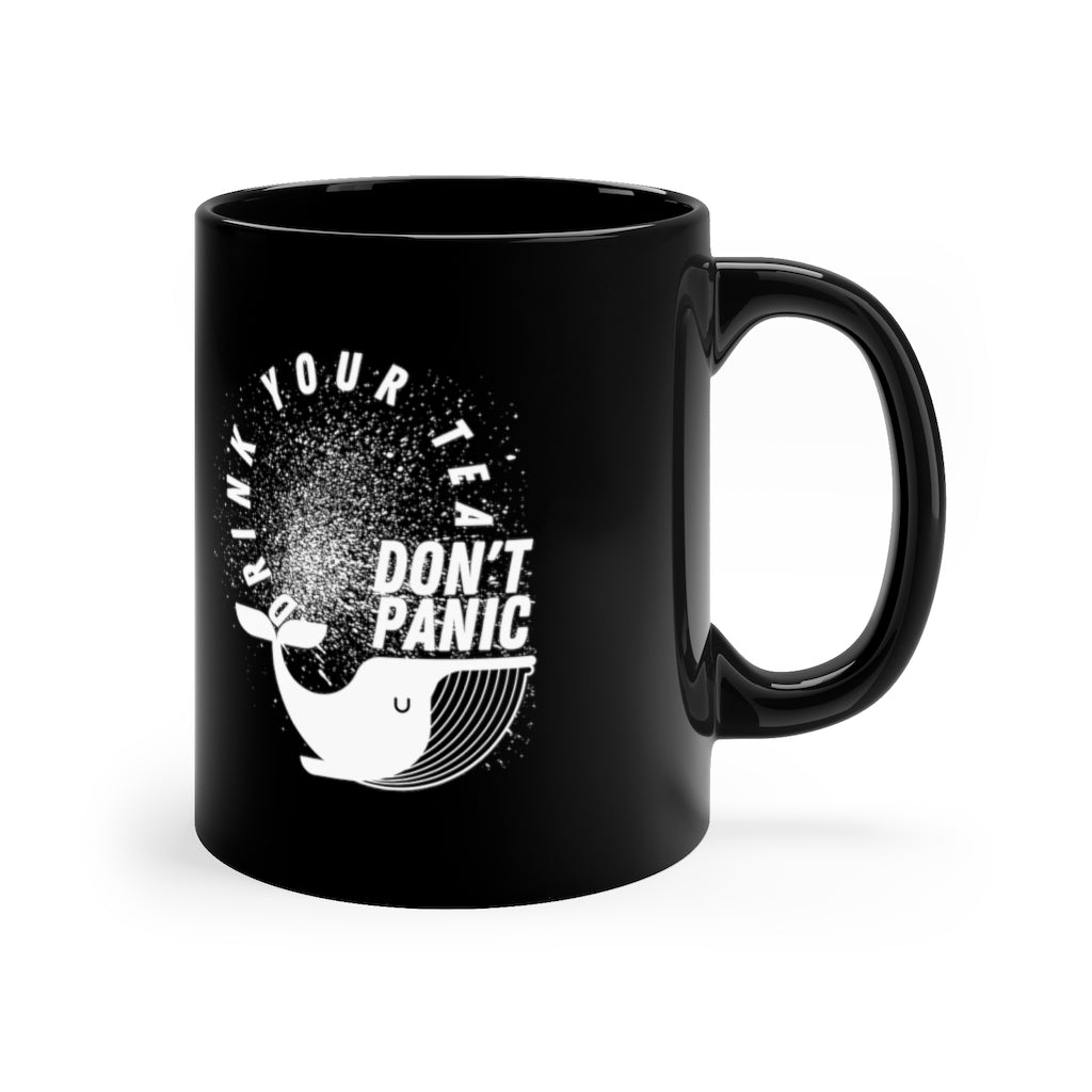 Hitchhikers Guide to the Galaxy Black Mug