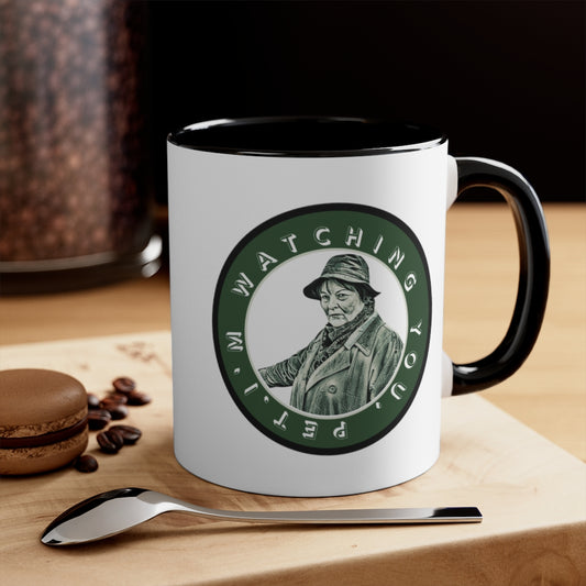 My Lucky Badge Mug (inspired by Vera Stanhope) Black Handle