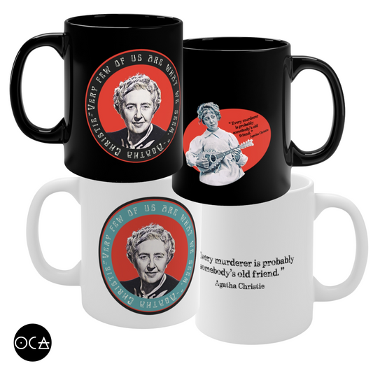 Agatha Christie Mug (Doublesided/2 Color Options)