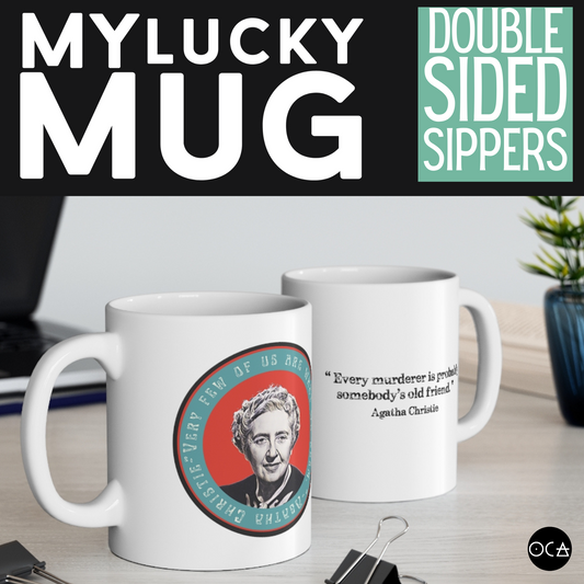 Agatha Christie Mug (Doublesided/2 Color Options)