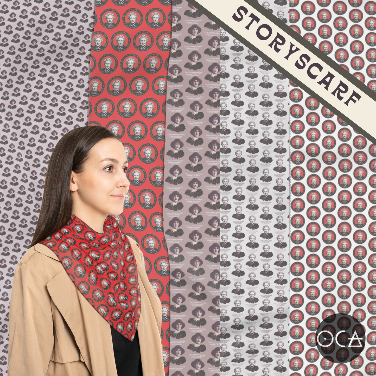 Storyscarf: Agatha Christie Scarf (Sheer/Multiple Options)