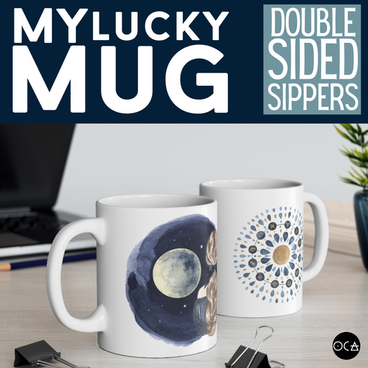 Blue Moon Zodiac Mug (Doublesided/2 Color Options)