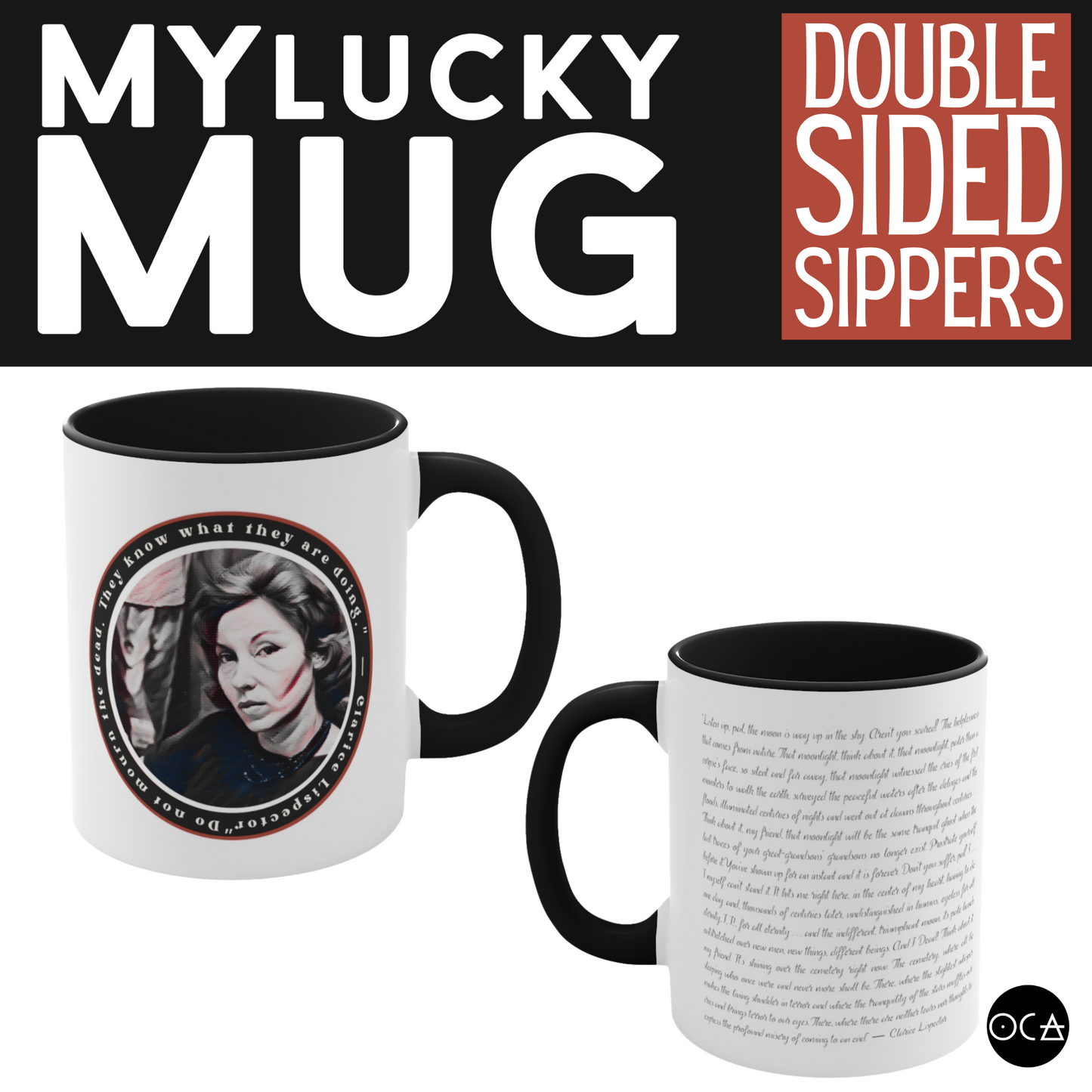 Clarice Lispector lucky Mug (2 Color/Design Options)