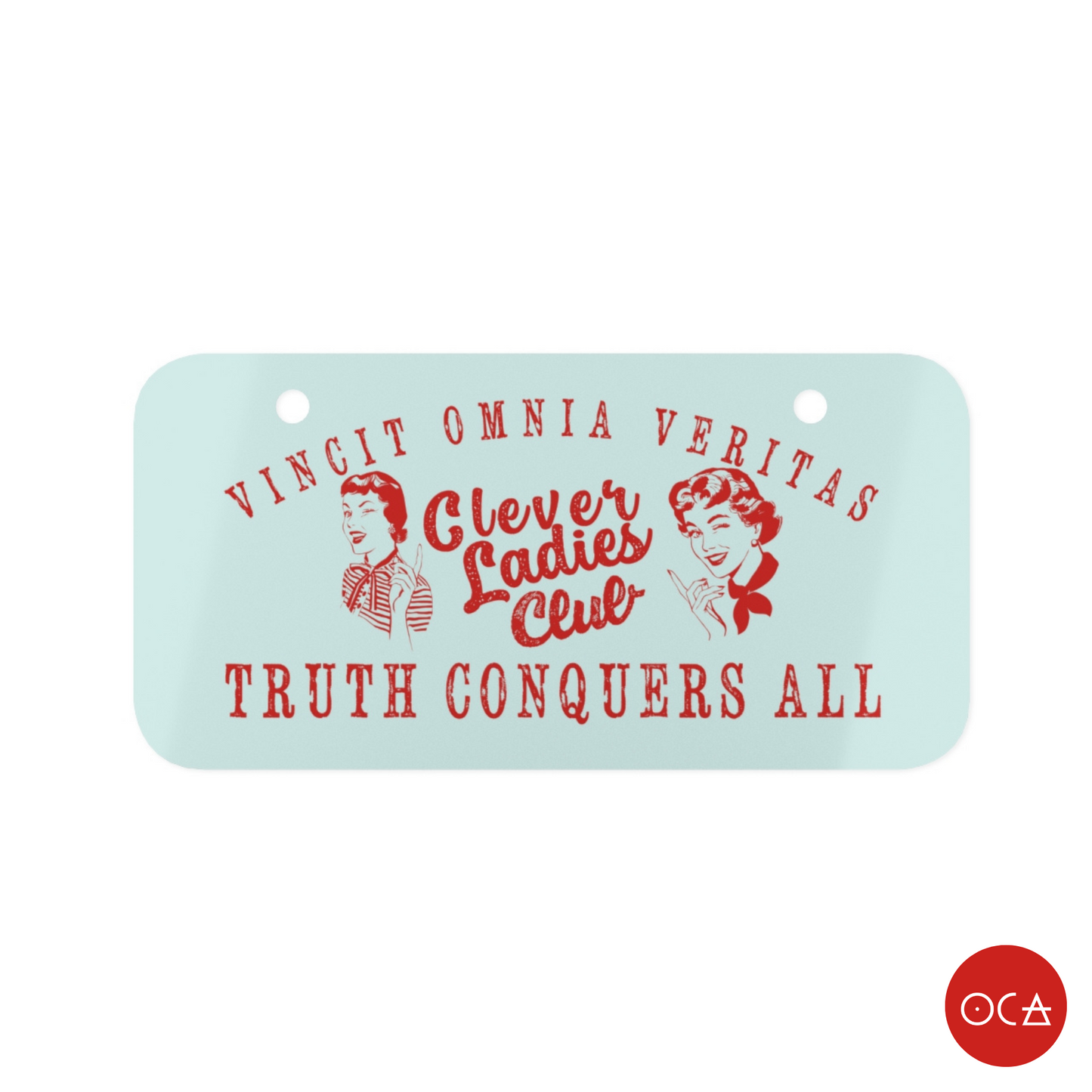 Clever Ladies Club Truth License Plate (Bike/Motorcycle | 2 Colors)