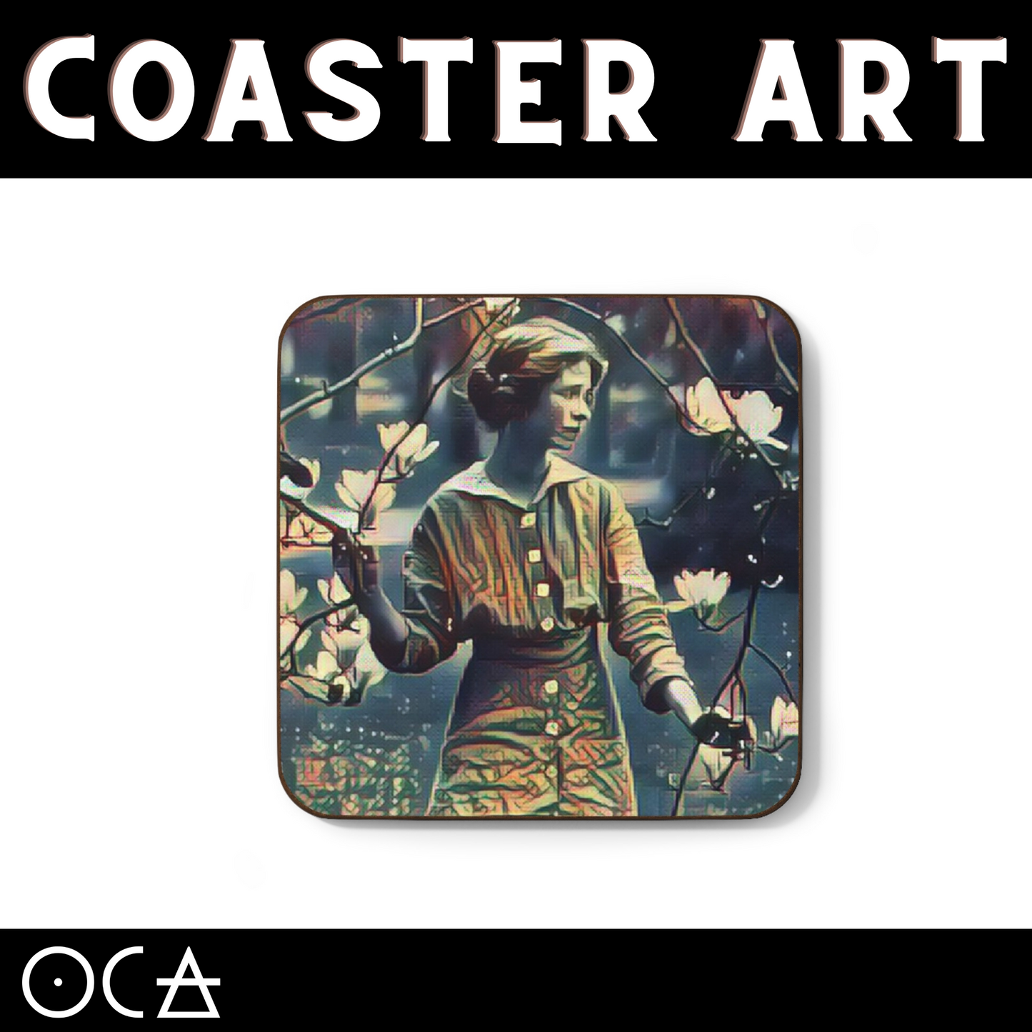 Edna St. Vincent Millay Coaster Art