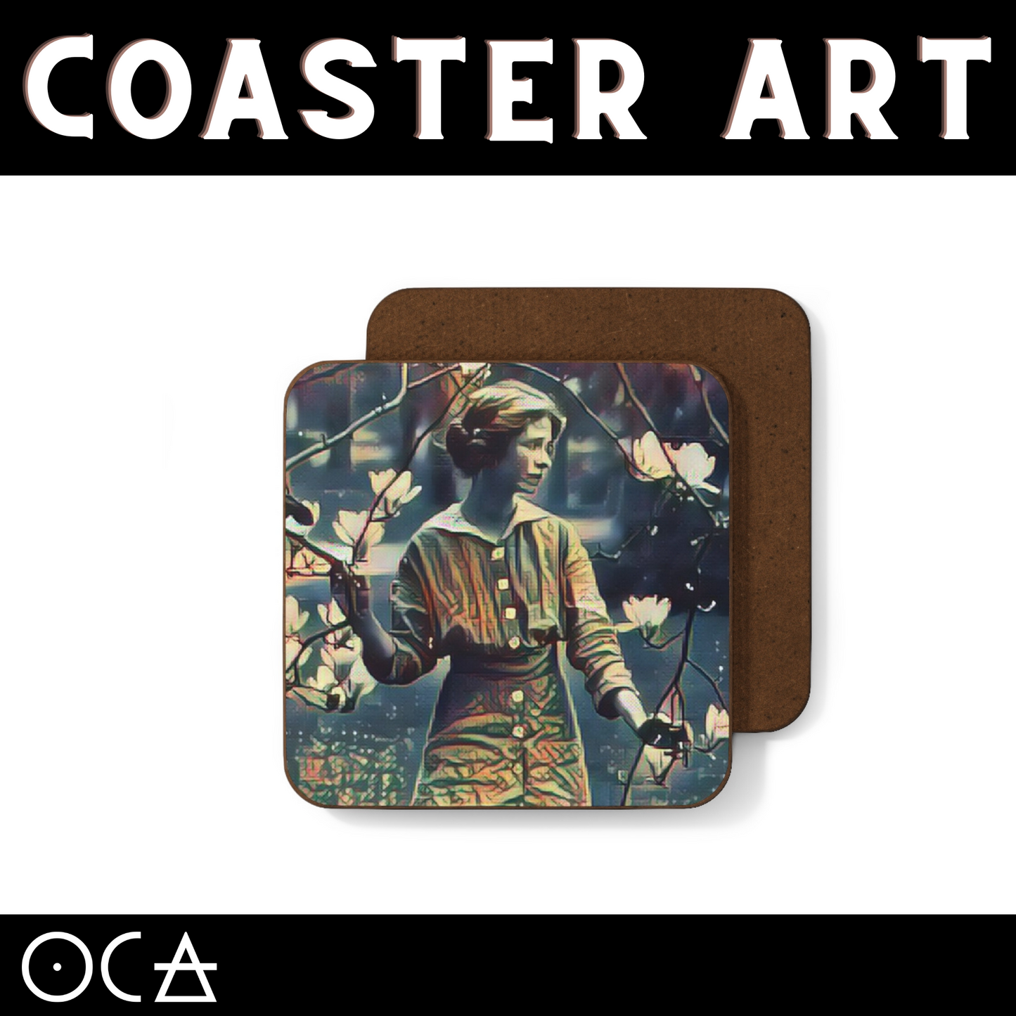 Edna St. Vincent Millay Coaster Art