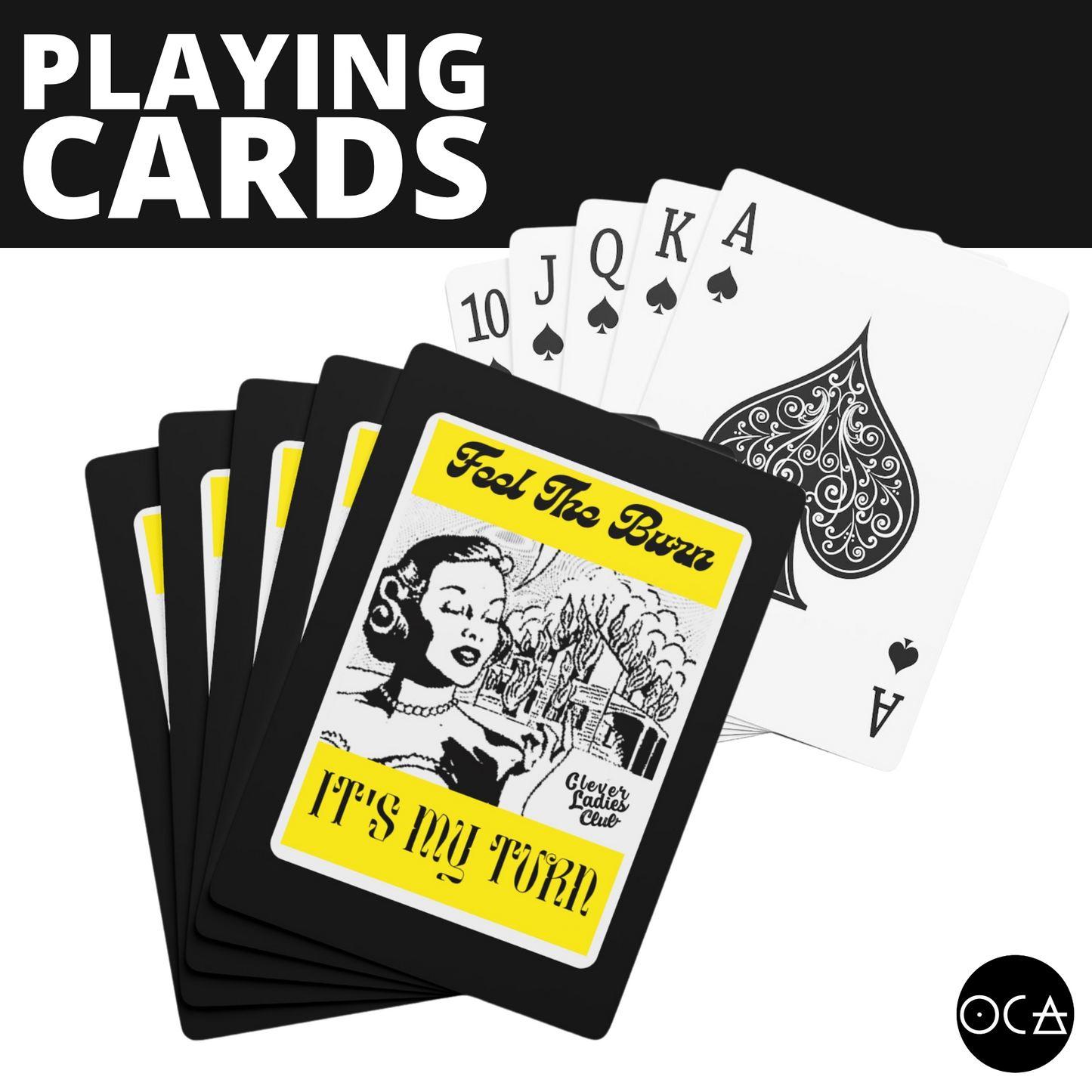 Feel the Burn Playing Cards (2 Design/Color Options)