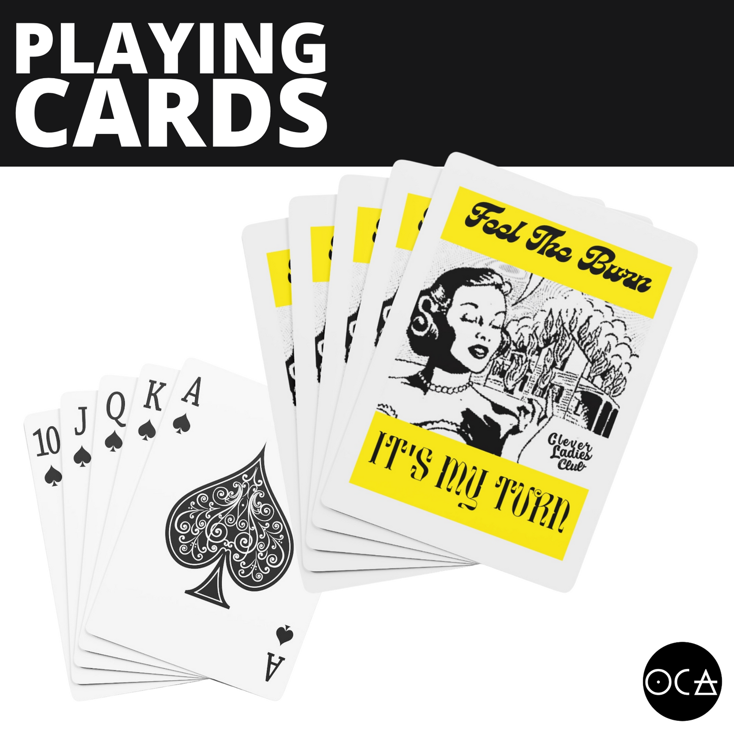 Feel the Burn Playing Cards (2 Design/Color Options)