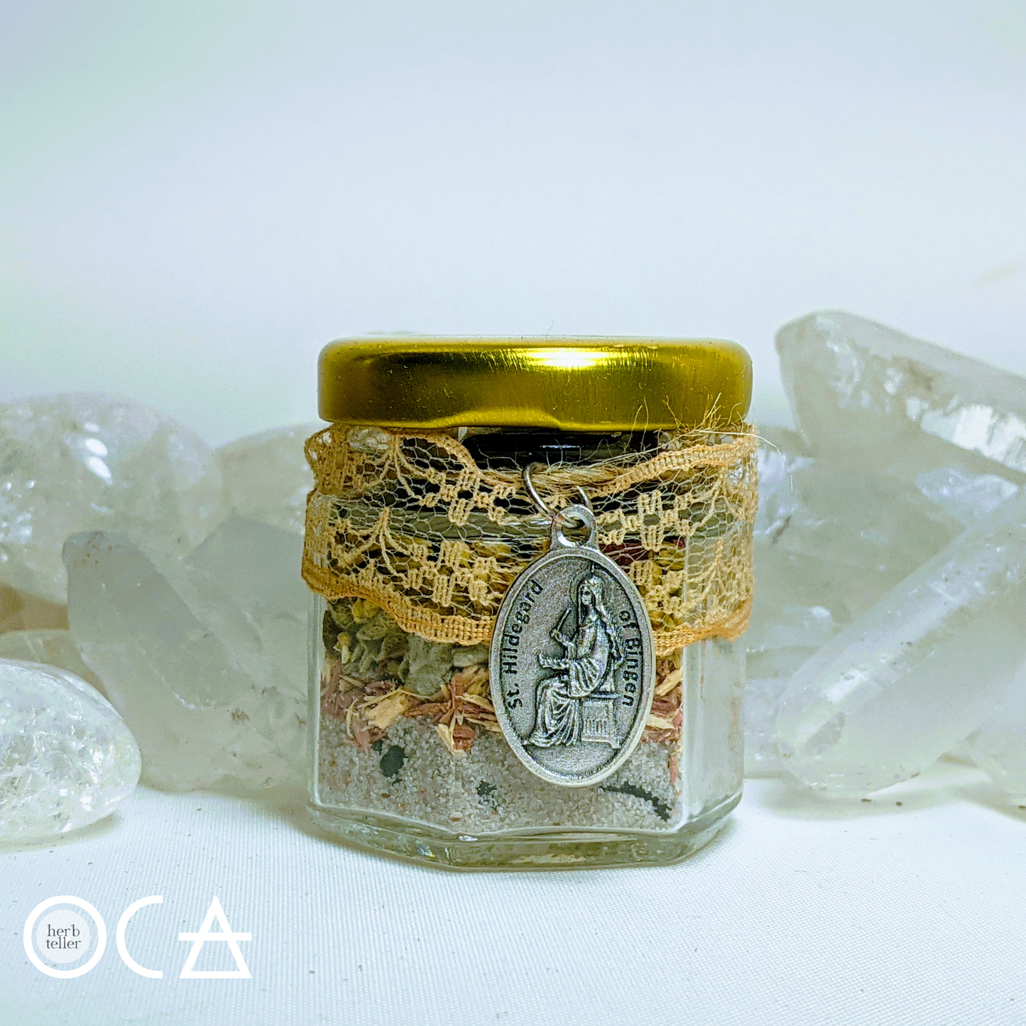 Hildegard of Bingen Herbmusement (Tea/Oil/Stones/Herbtention) Ritual Set