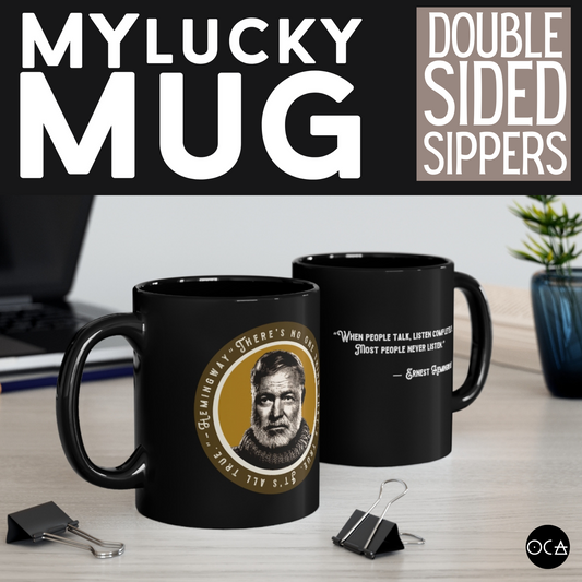 Hemingway Mug (Doublesided/2 Color Options)