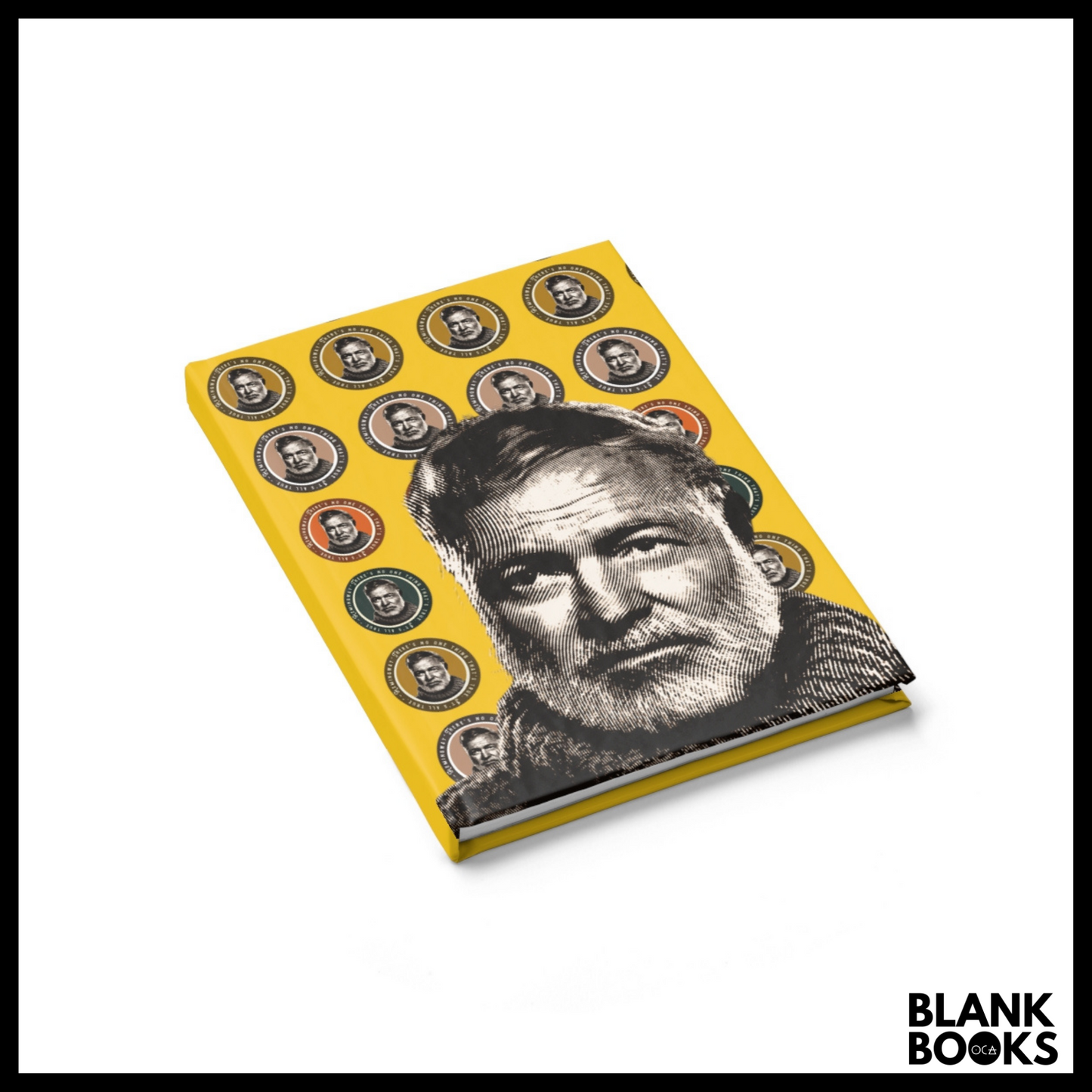 Hemingway Notebook (Doublesided Design Blank Book/2 Color Options)