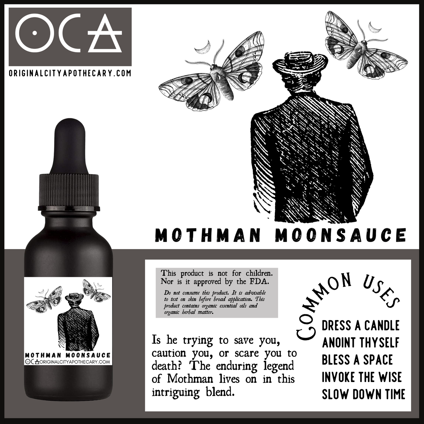Mothman Moon Oi/Perfume/Cologne/Spray (Unisexy Blend)