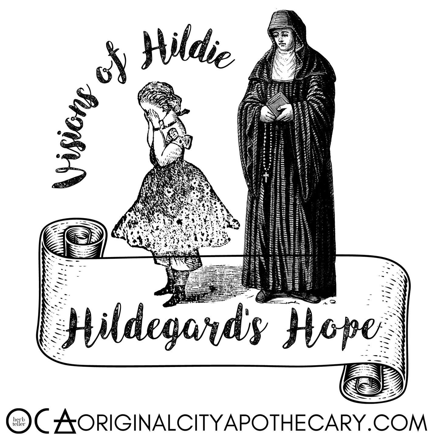 Hildegard of Bingen Herbmusement (Tea/Oil/Stones/Herbtention) Ritual Set