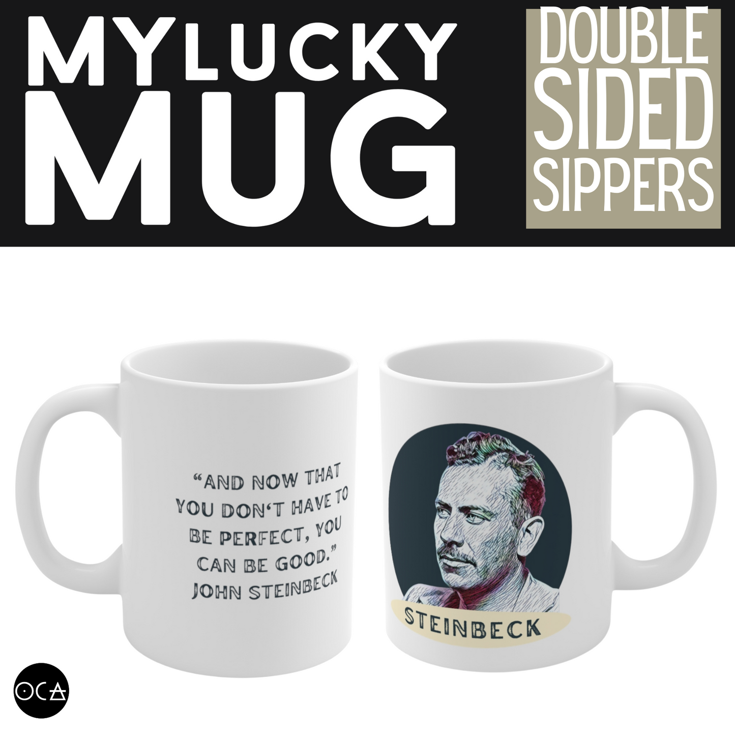 John Steinbeck Mug (Double Sided)