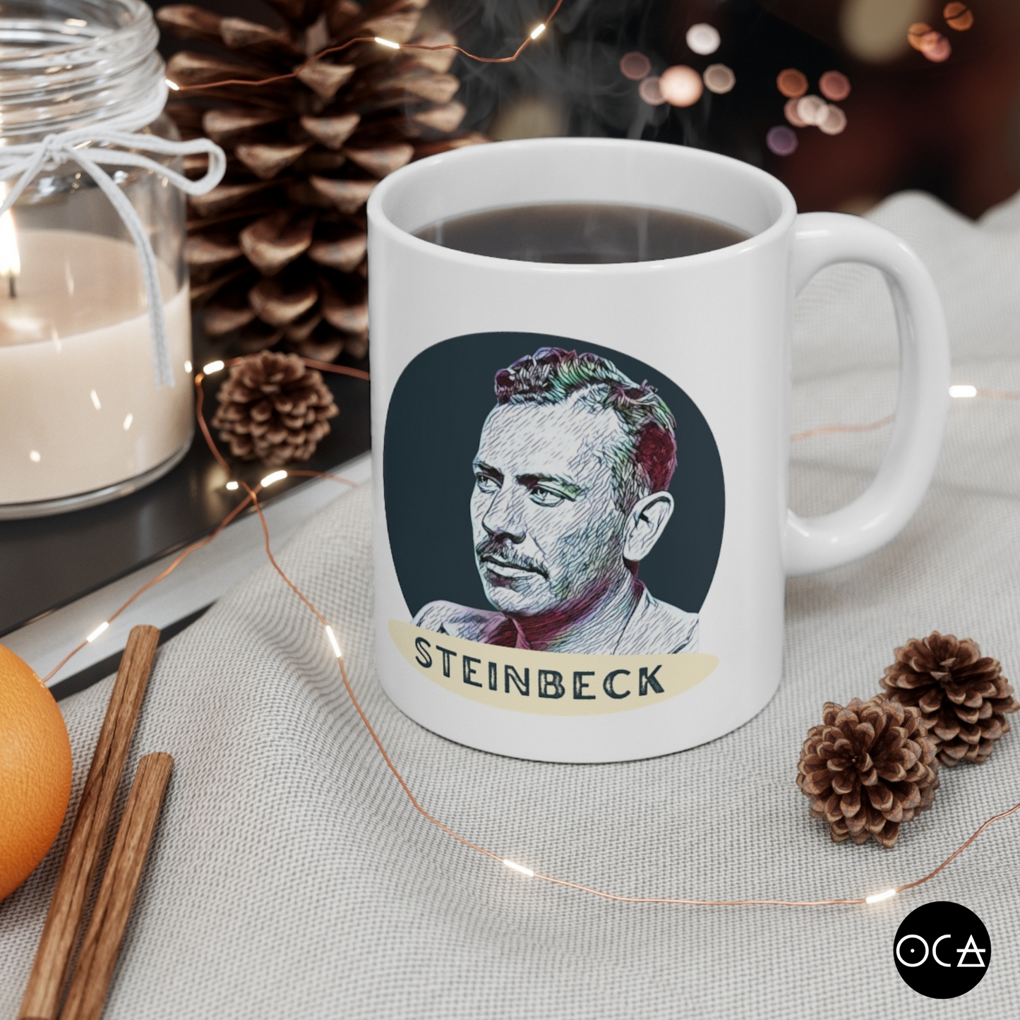 John Steinbeck Mug (Double Sided)