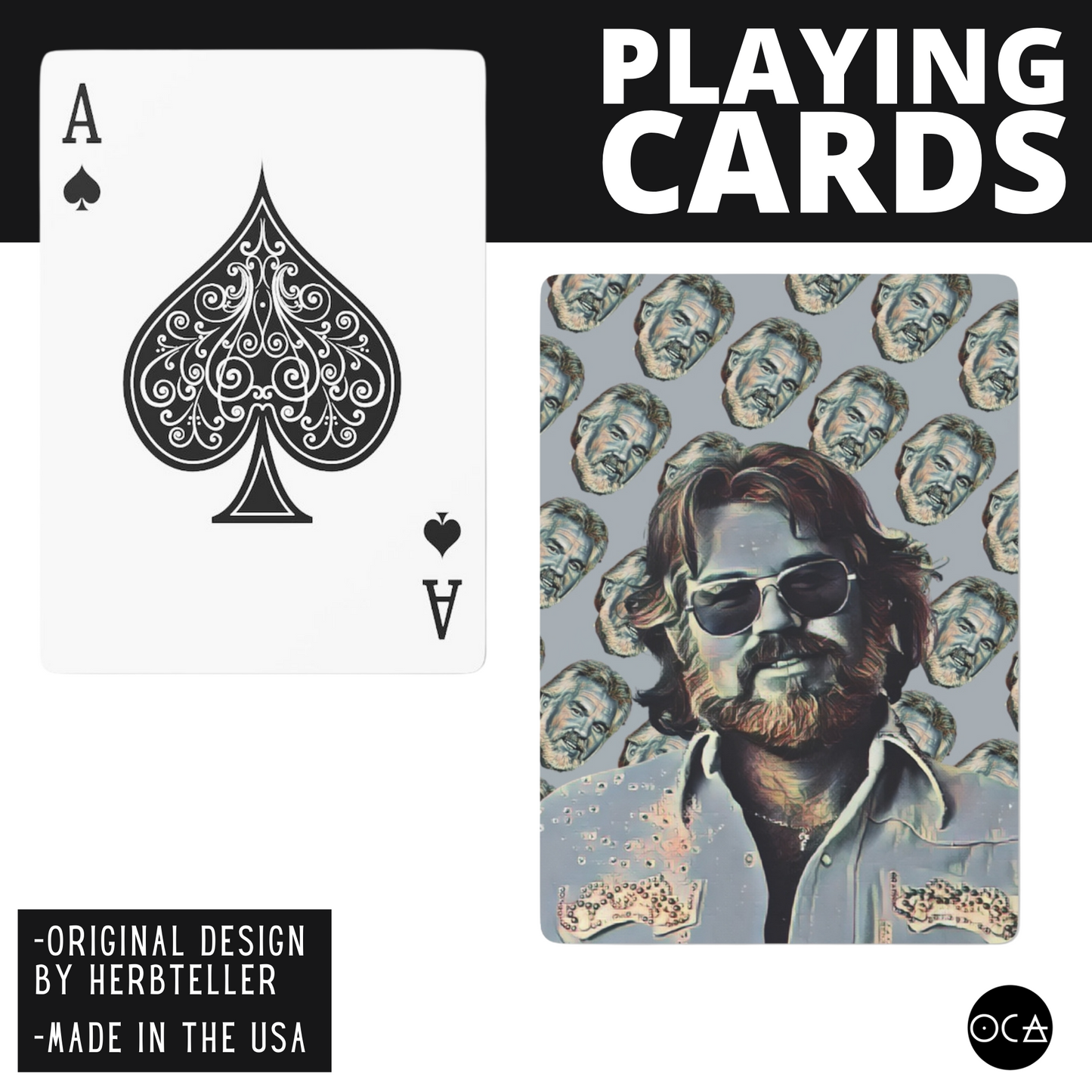 Kenny Rogers Playing Cards (3 Design Options)