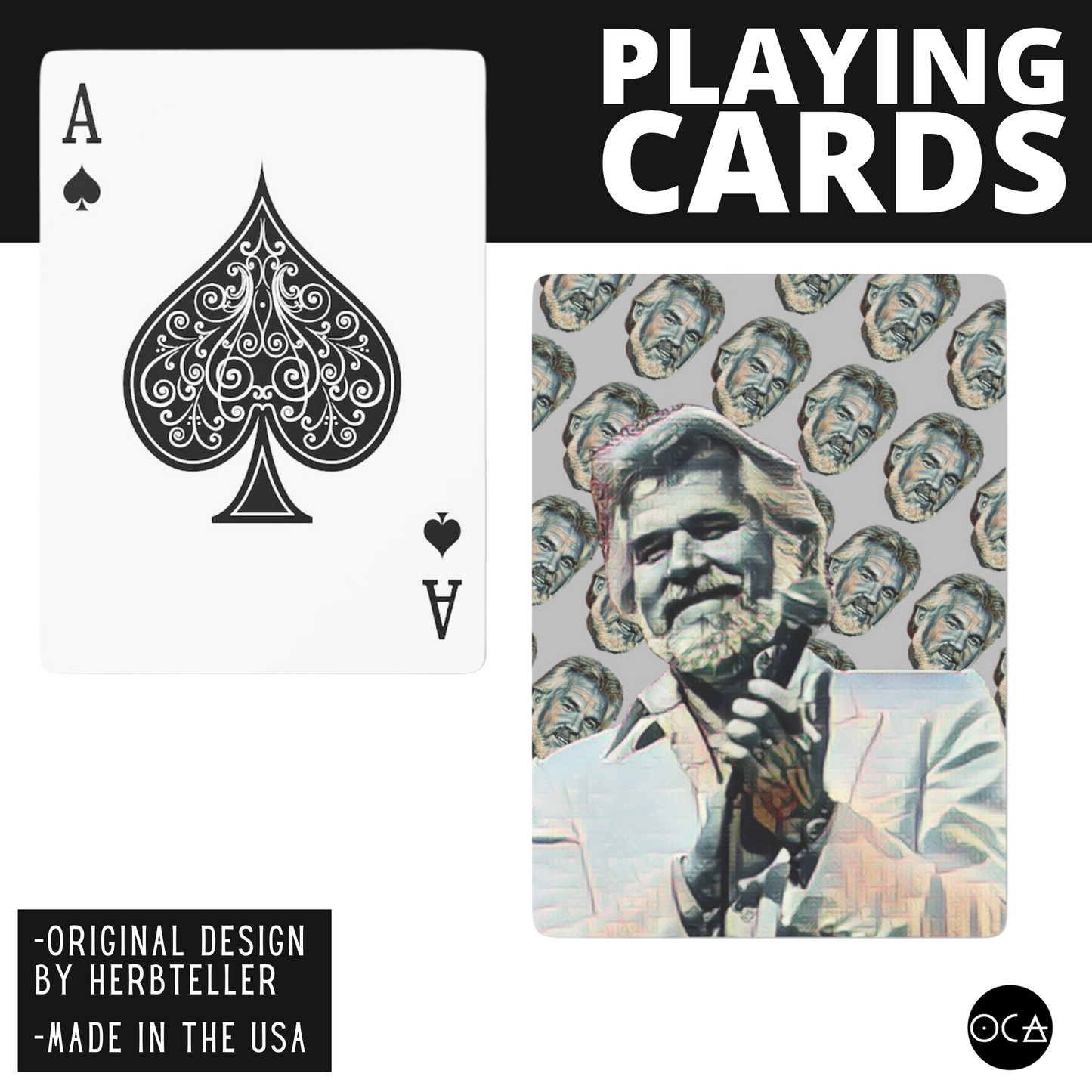 Kenny Rogers Playing Cards (3 Design Options)