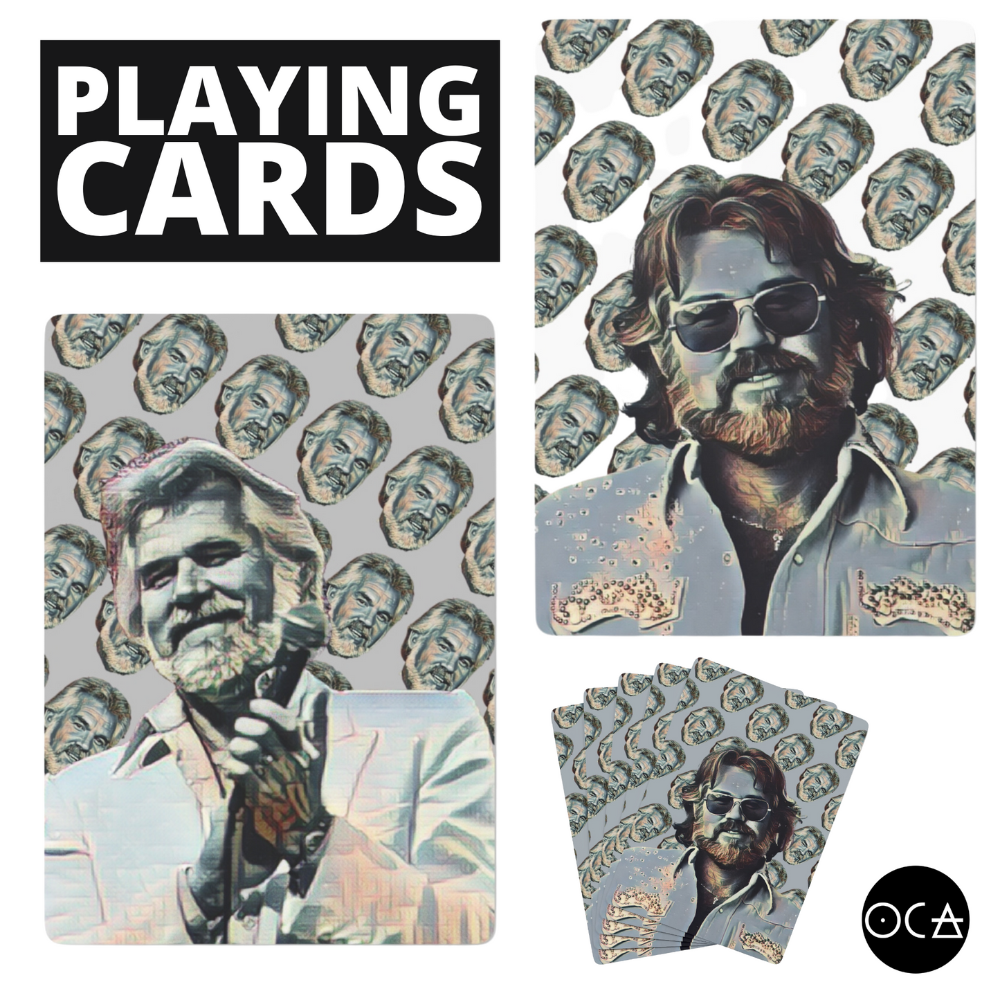 Kenny Rogers Playing Cards (3 Design Options)