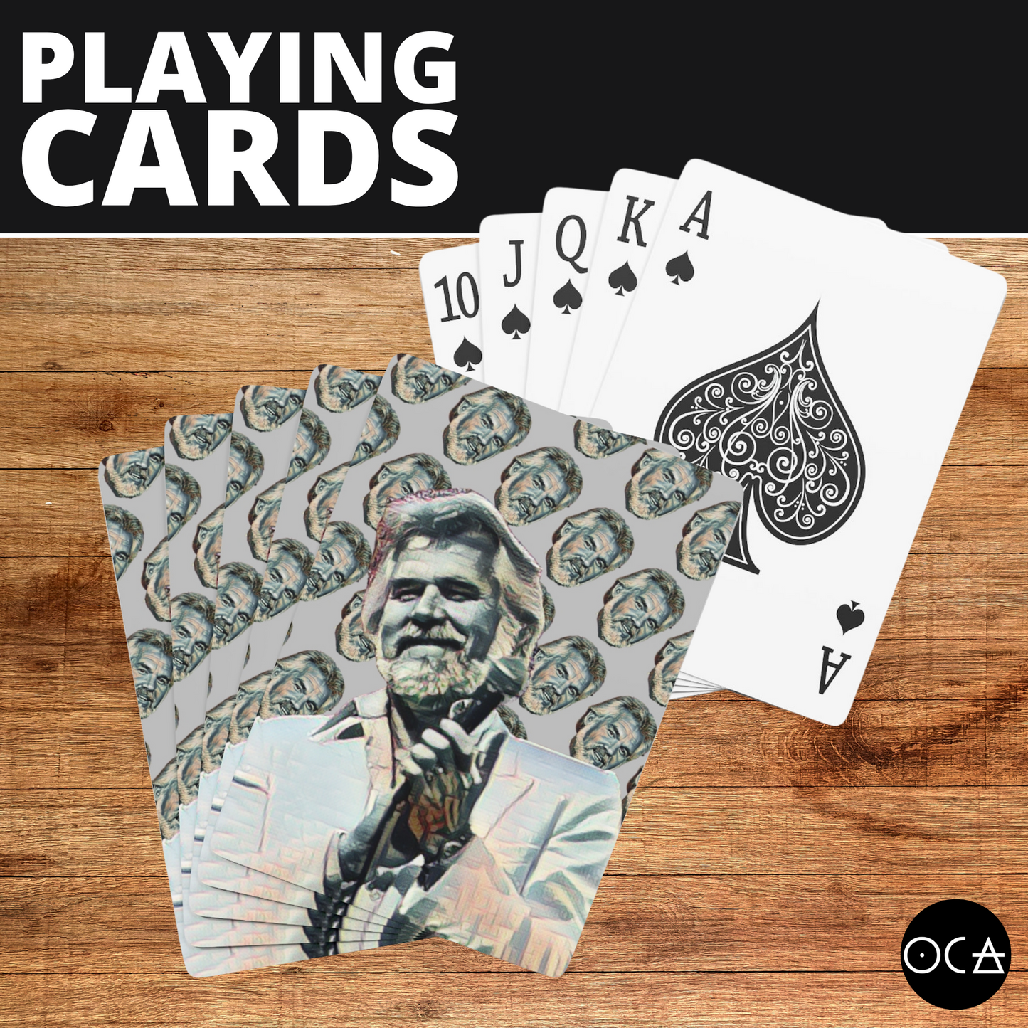 Kenny Rogers Playing Cards (3 Design Options)