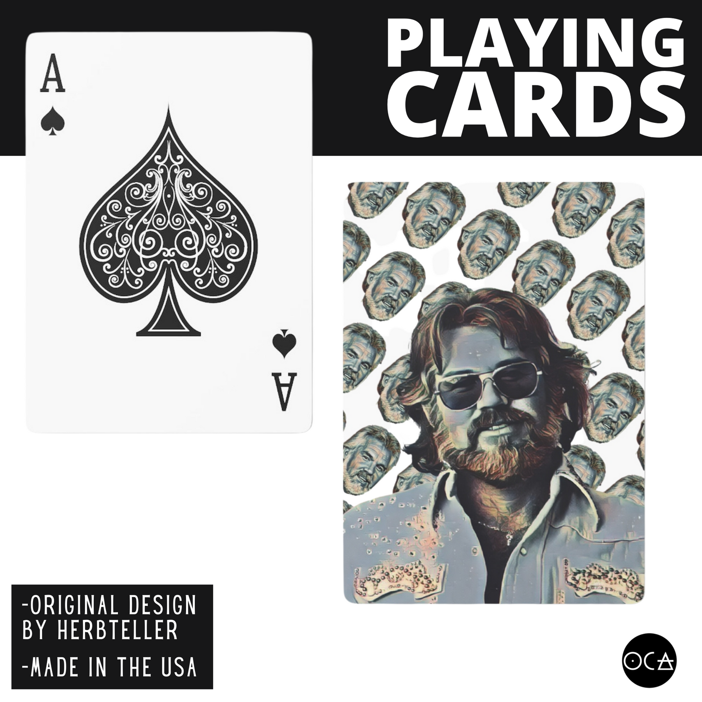 Kenny Rogers Playing Cards (3 Design Options)