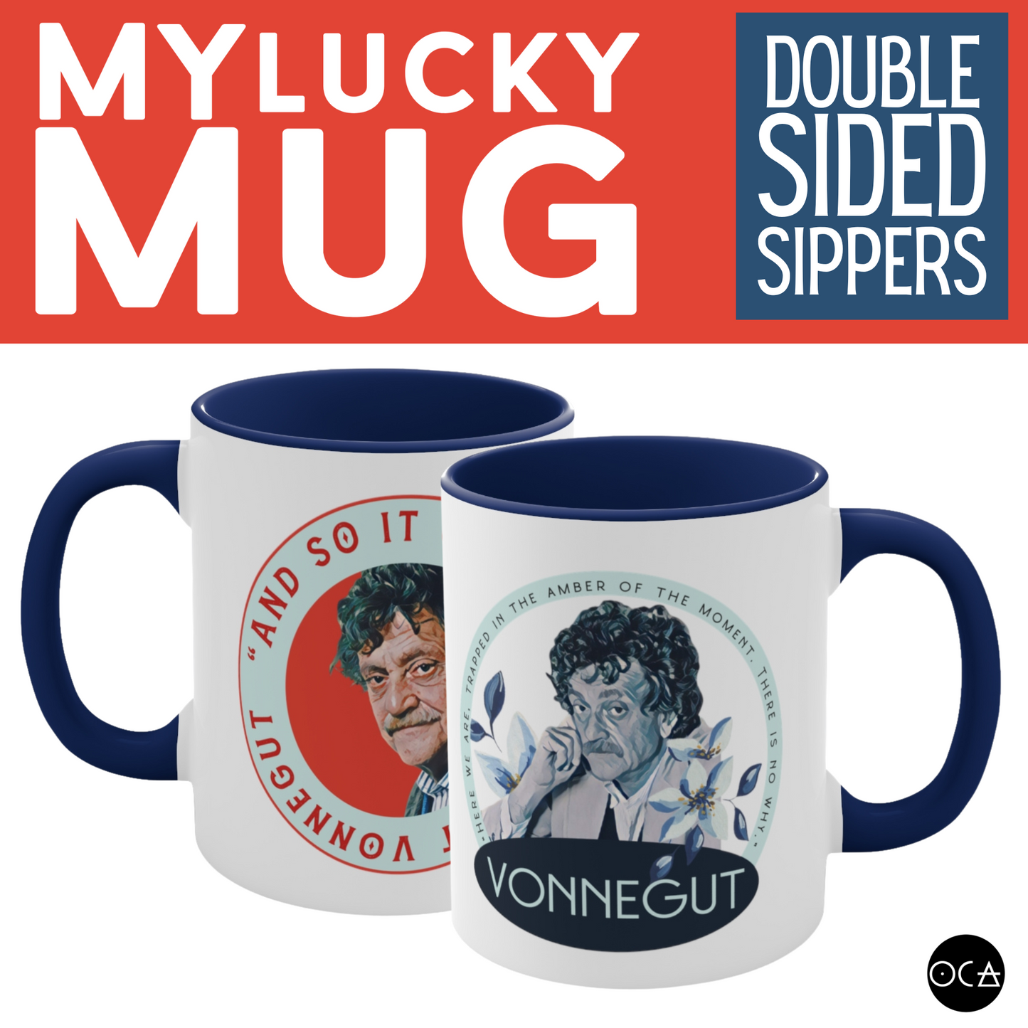 Kurt Vonnegut Mug (Doublesides/2 Design Options)
