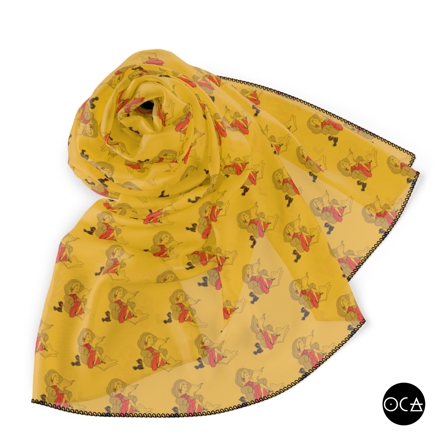 Storyscarf: Little Lady Reader (Sheer Scarf/Multiple Colors)