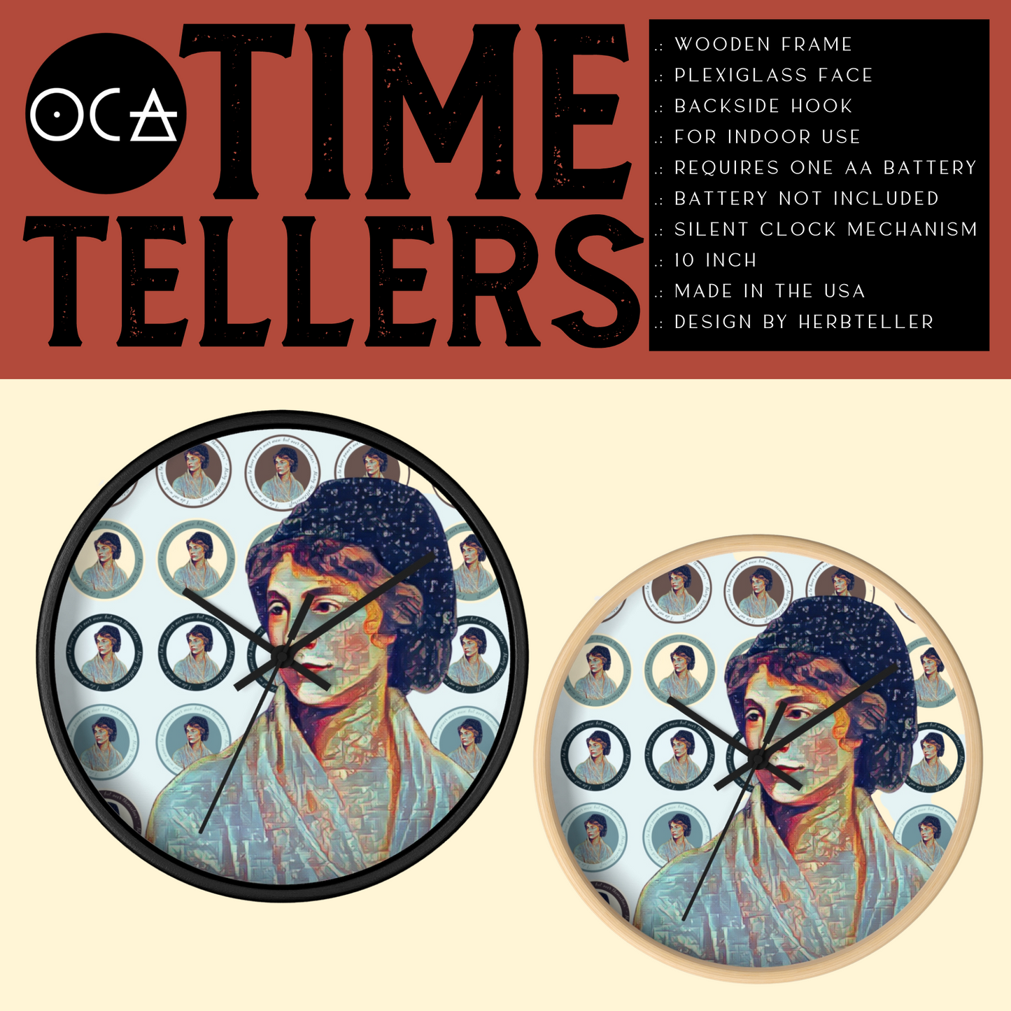 Mary Wollstonecraft Clock (Time Tellers Series)