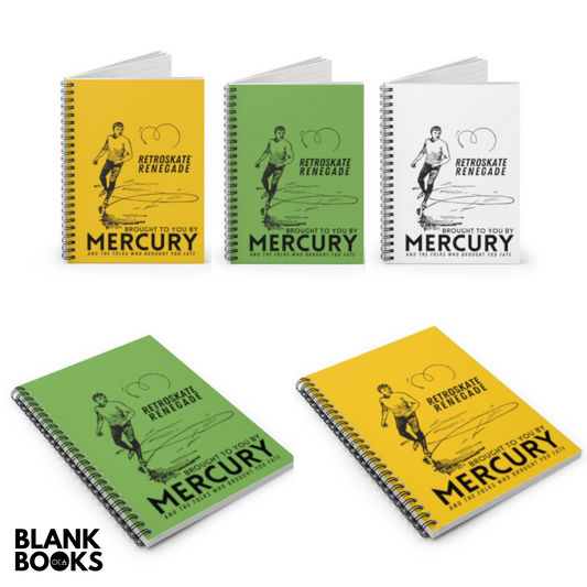 Mercury Retroskate Renegade Notebook (Blank Book)
