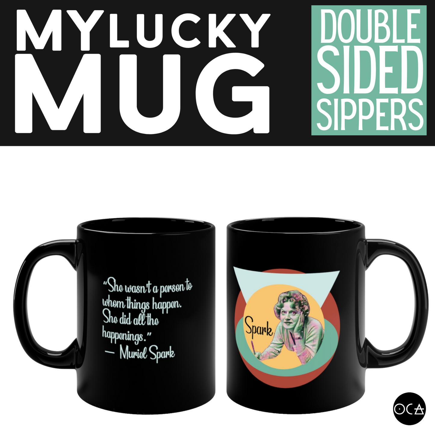 Muriel Spark Mug (Doublesided/2 Color Options)
