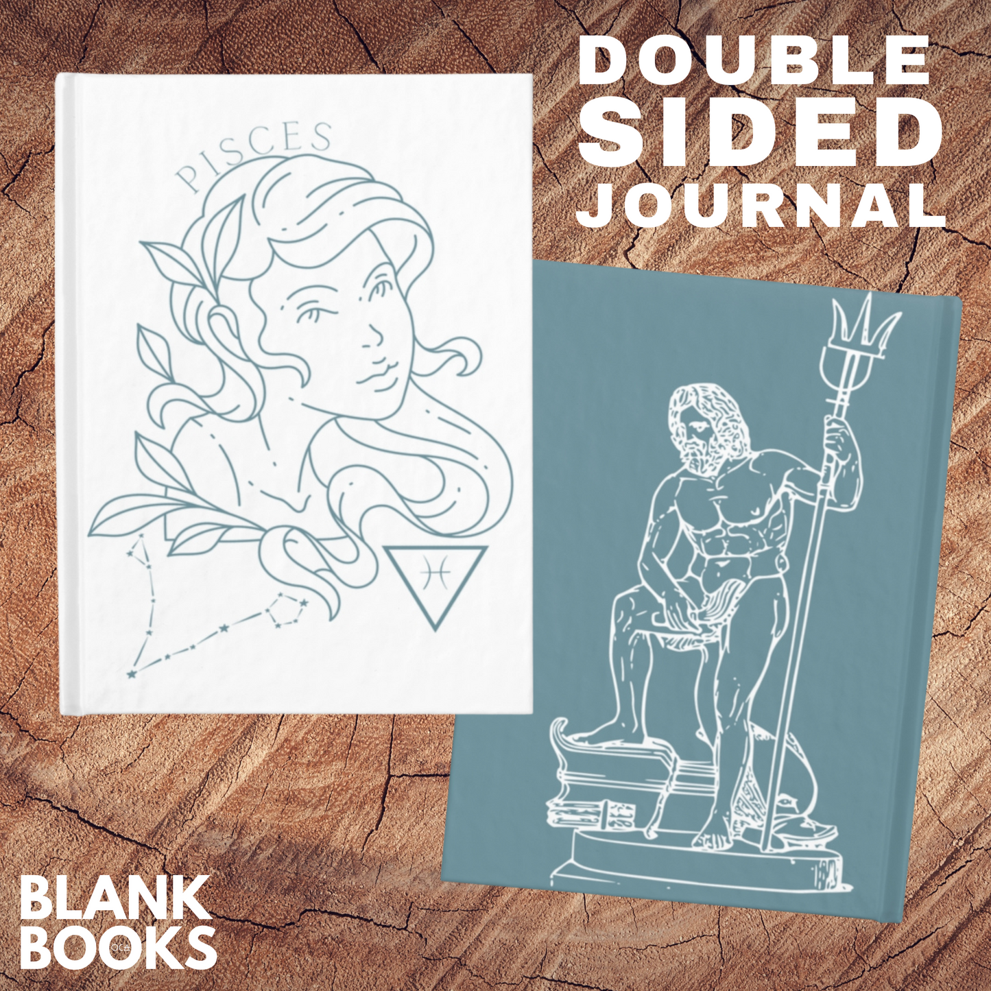 Pisces/Neptune Journal (Doublesided Design Blank Book)