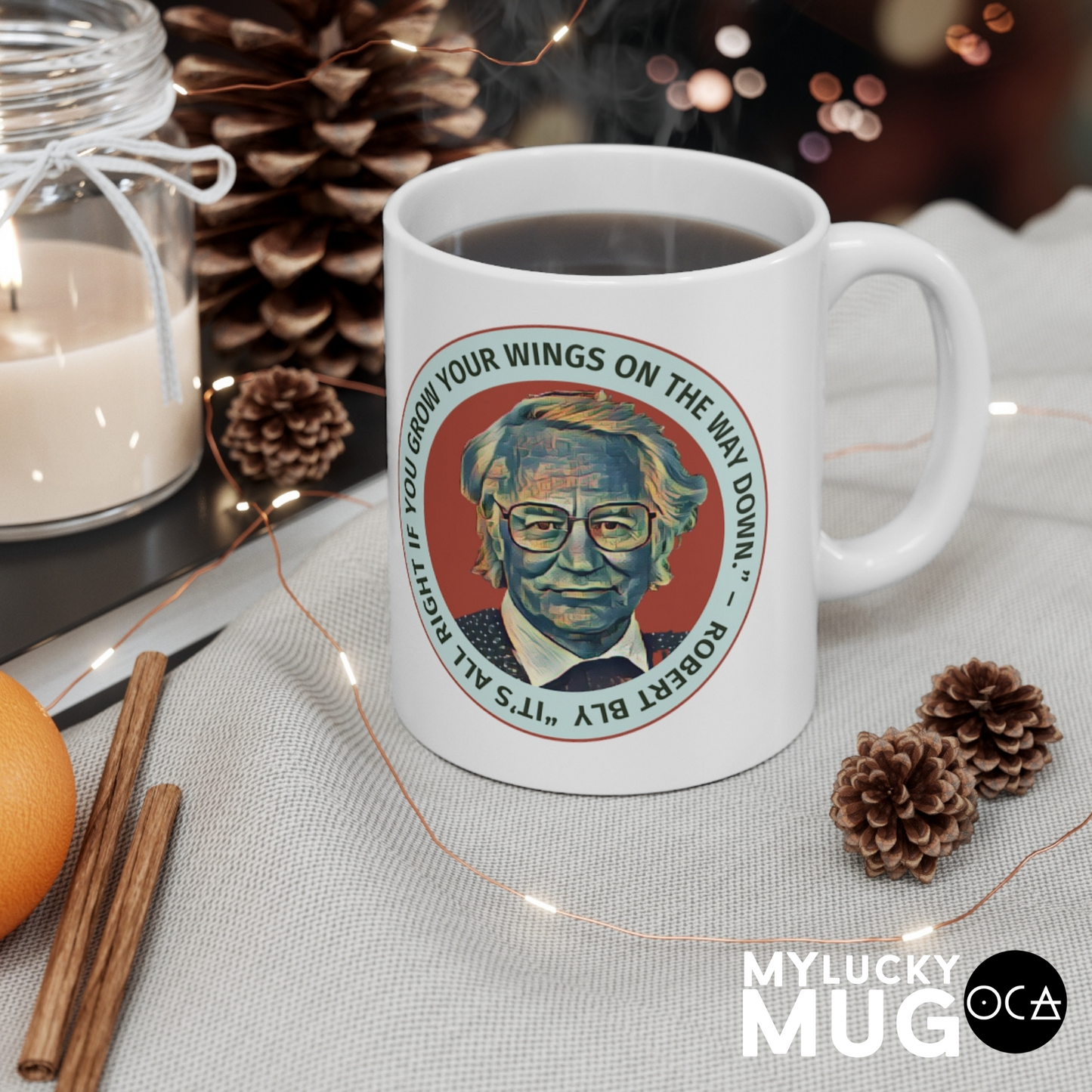 Robert Bly Mug (Doublesided)