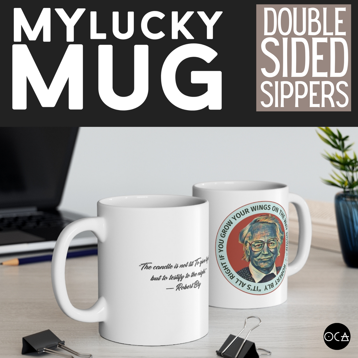 Robert Bly Mug (Doublesided)