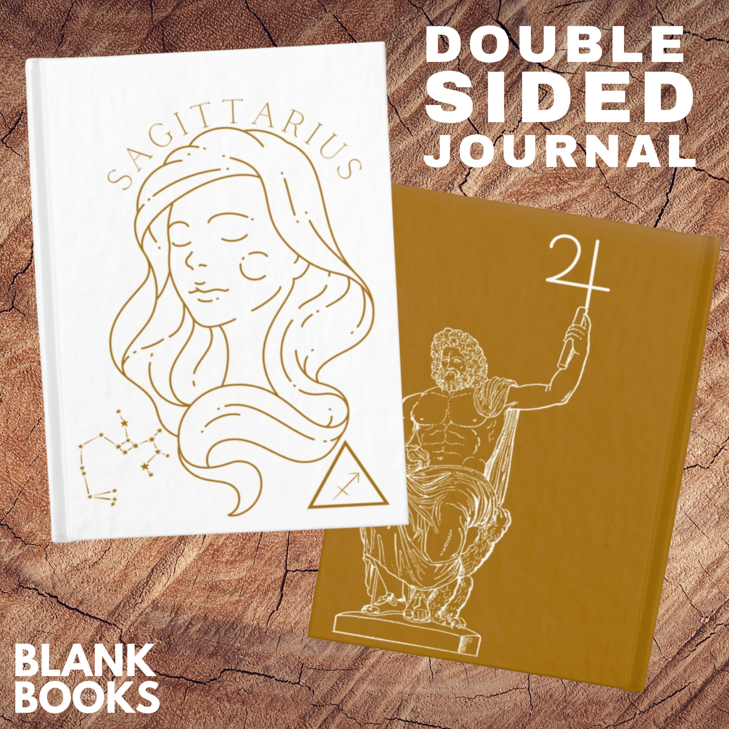 Sagittarius/Jupiter Journal (Doublesided Design Blank Book)
