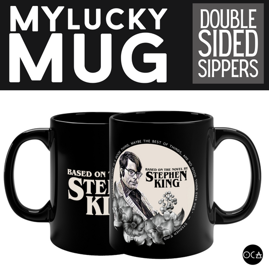 Stephen King Mug (Doublesided/2 Color Options) Herbteller Lucky Mugs | Gifts for Writers, Readers and Taleswappers