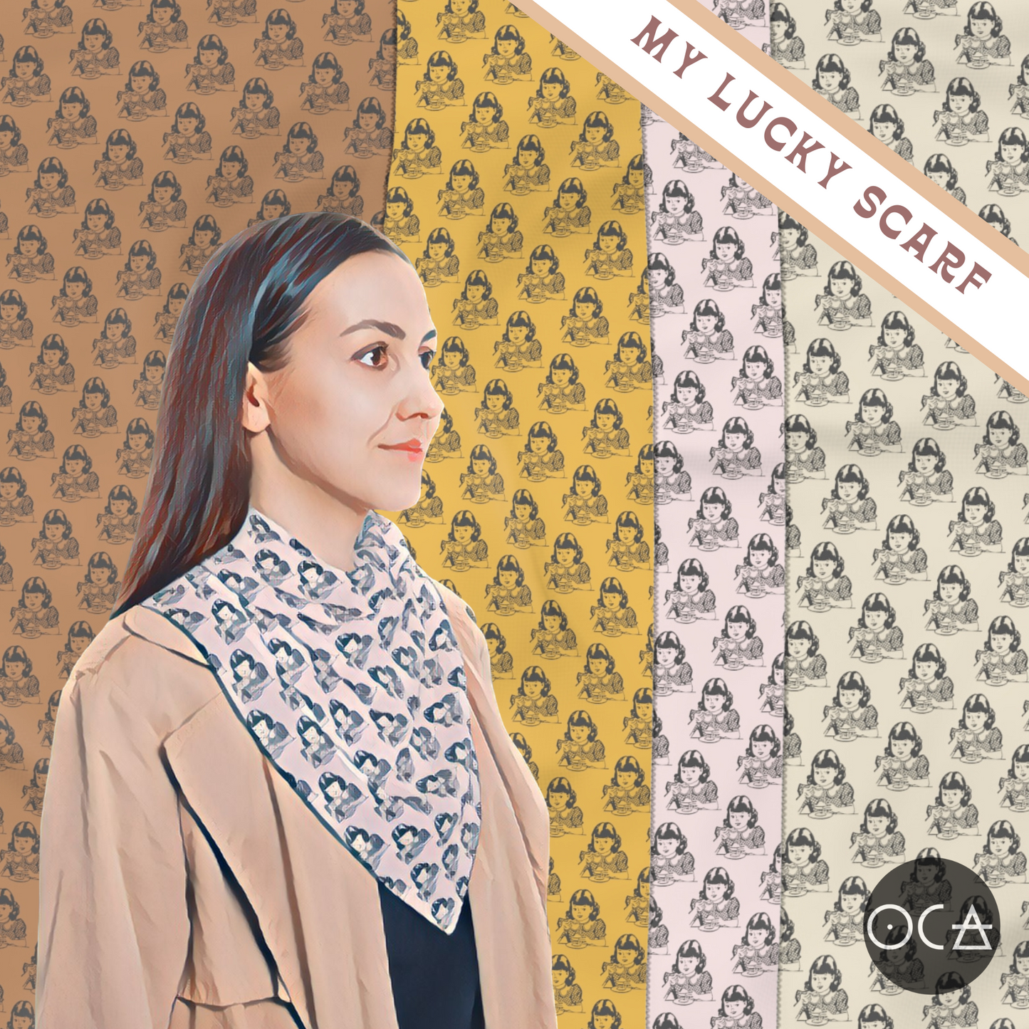 Storyscarf: Tea With Me (Sheer Scarf/Multiple Colors)