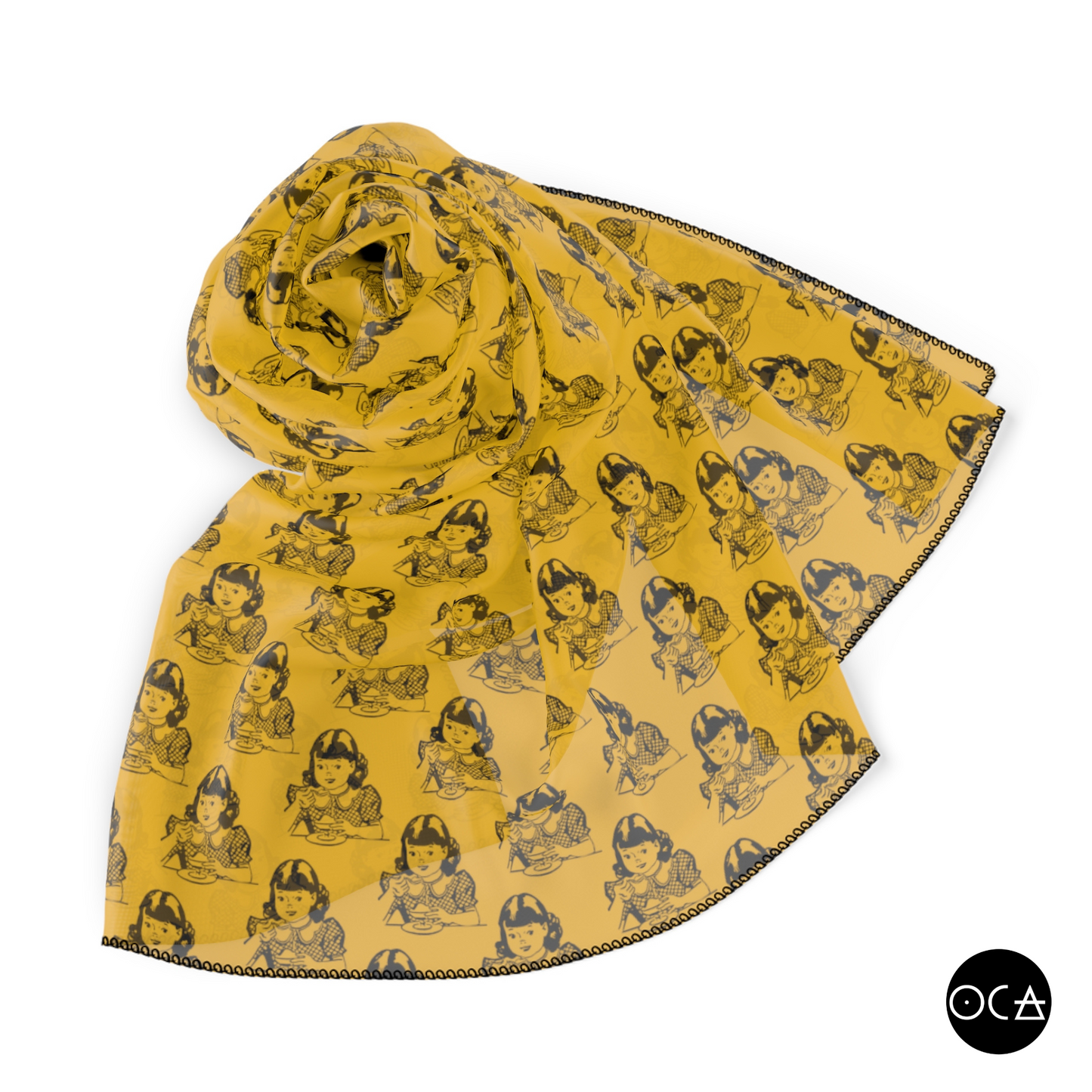 Storyscarf: Tea With Me (Sheer Scarf/Multiple Colors)