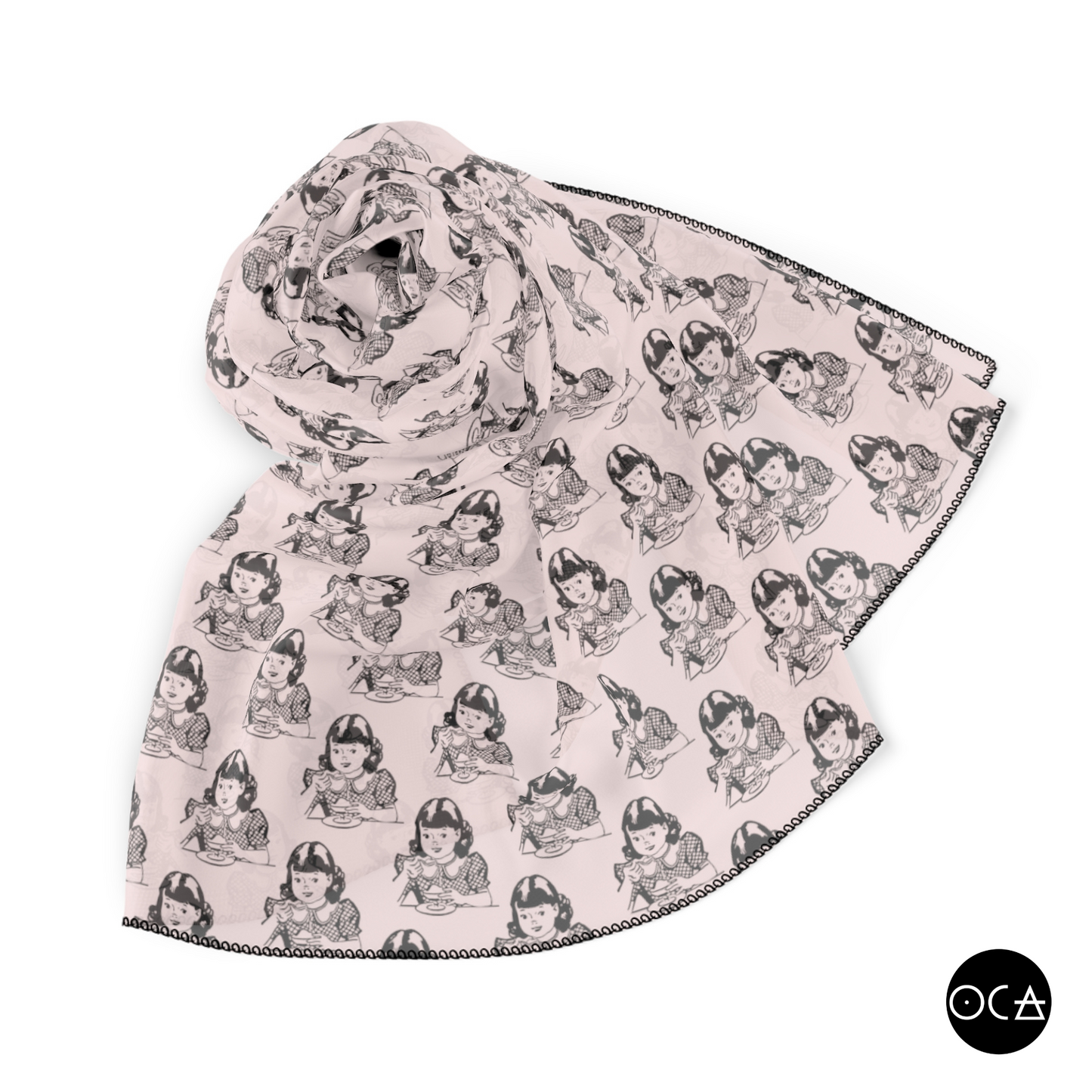 Storyscarf: Tea With Me (Sheer Scarf/Multiple Colors)