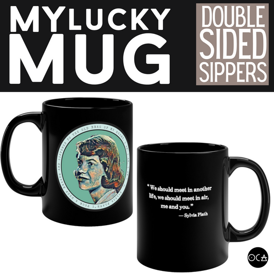 Sylvia Plath Mug (Doublesided/2 Color Options)