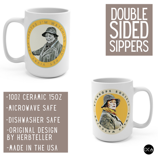 Vera Stanhope Society Mug Inspired by Vera Stanhope DCI (Doublesided/2 different size options)