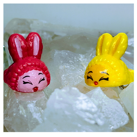 Bunny Slipper Dangles Earrings | Strawbphiazbling