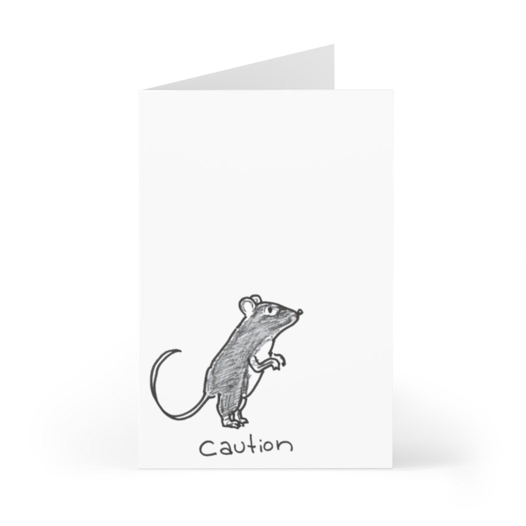 Caution Card Pack (7 pcs) | Green Camel Press
