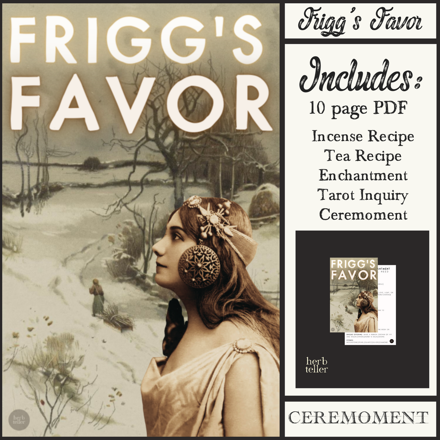 Ceremoment: Frigg's Favor (Tea/Incense/Ritual/Oil Set)