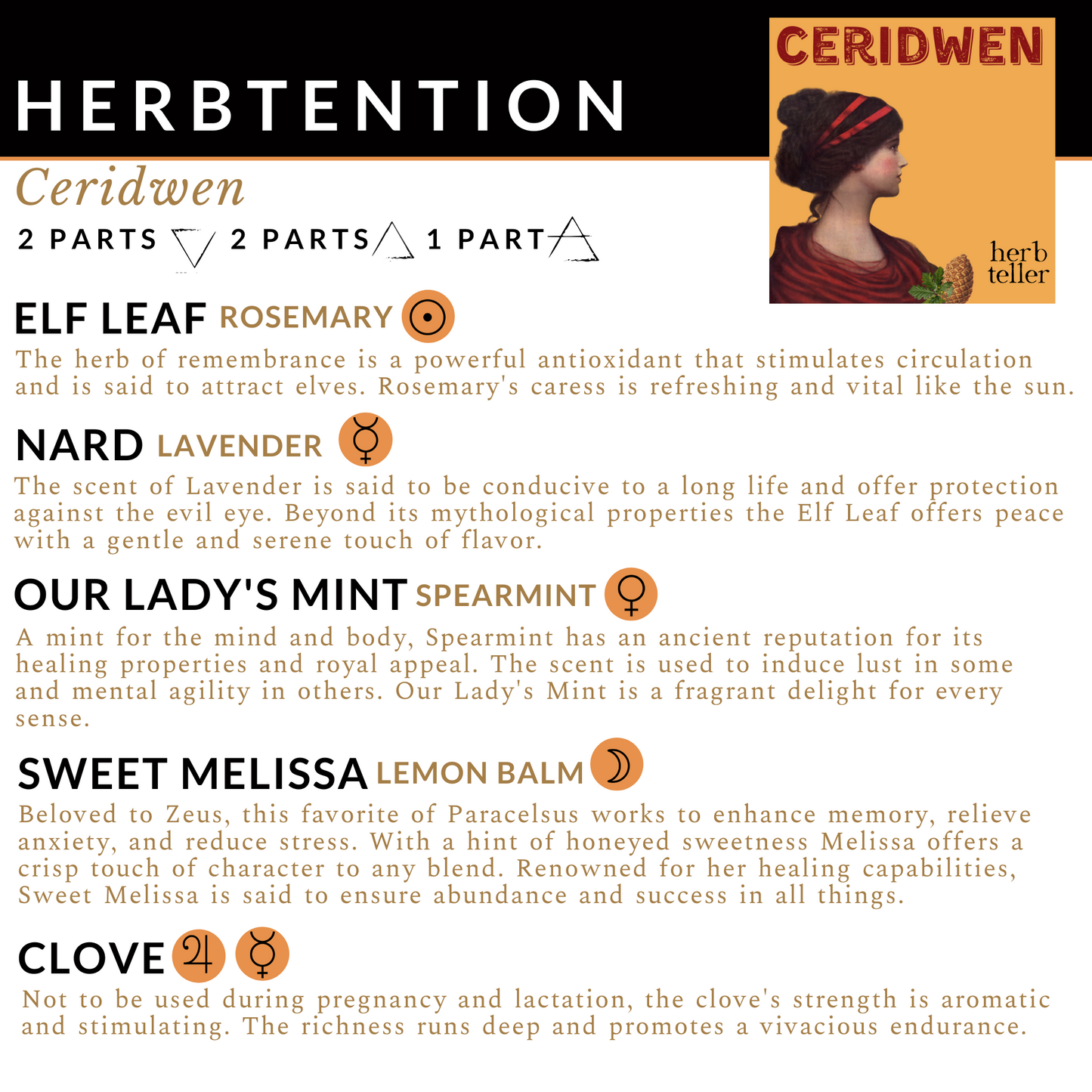 Cerridwen Herbal Tea - Original City Apothecary